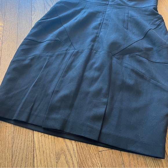 Chequer Classic Black Mini Dress Office/Night Out Tailored Cap Sleeves Size 8 - Picture 8 of 9